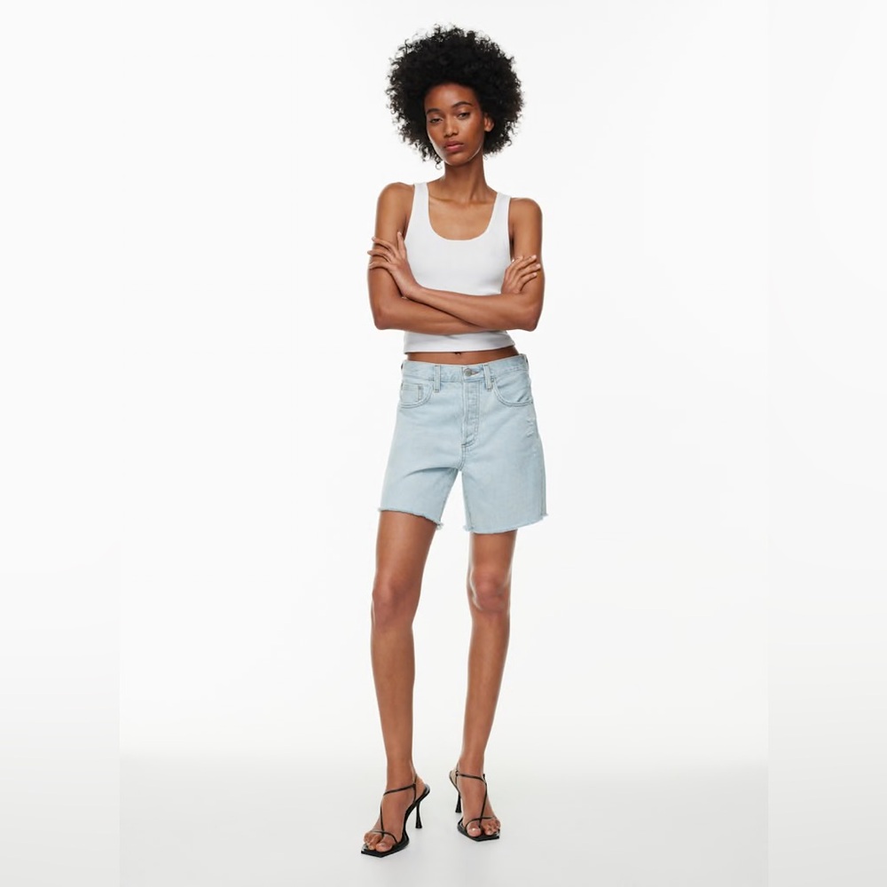 Denim Forum Light Blue Jean Shorts